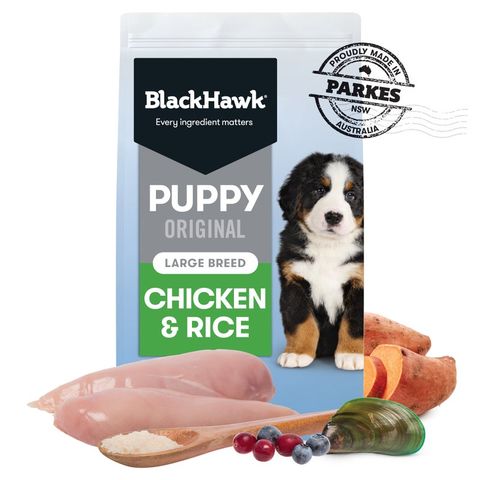 Black Hawk Puppy Food for Large Breeds Original Chicken and Rice 10kg
