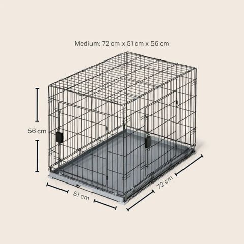 SNOOZA CRATE 2IN1 TRAIN GRAPHITE MEDIUM
