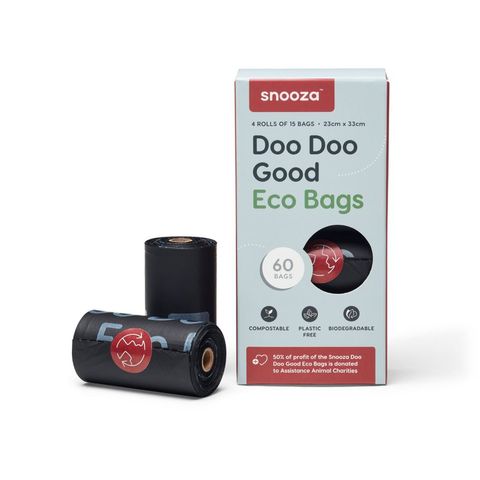 SNOOZA DOO DOO GOOD ECO BAGS 4 PACK (POOP)