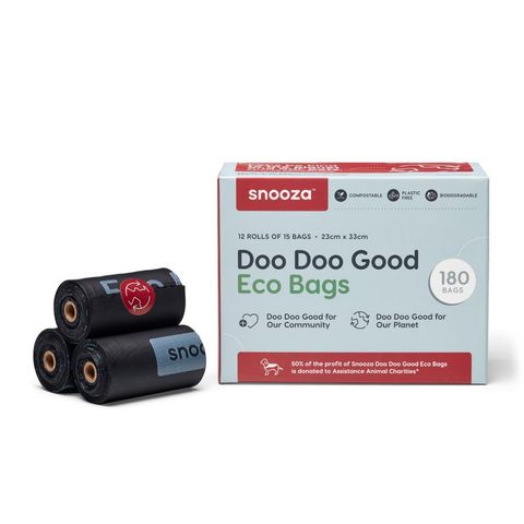 SNOOZA DOO DOO GOOD ECO BAGS 12 PACK (POOP)
