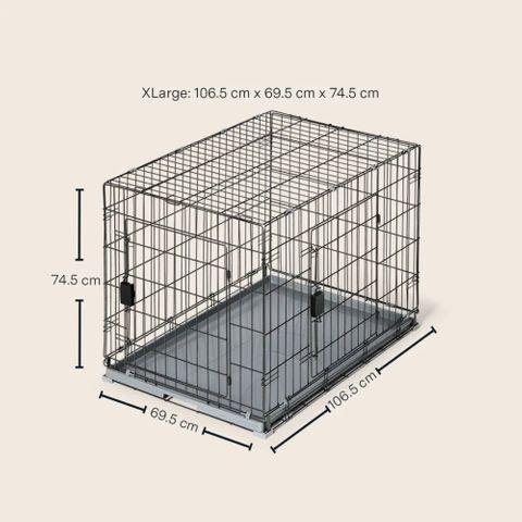 SNOOZA CRATE 2IN1 TRAIN GRAPHITE XLARGE