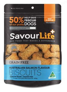 SavourLife Grain Free Salmon Biscuits 425G