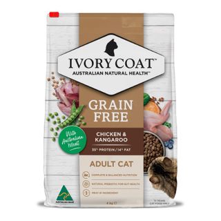 Ivory Coat Adult Cat Grain Free Chicken & Kangaroo 4kg