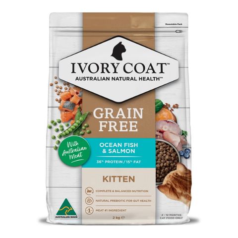 Ivory Coat Kitten Grain Free Oceanfish & Salmon 2kg