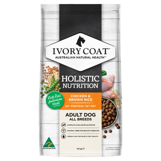 Ivory Coat Adult Dog Chicken & Brown Rice 15kg