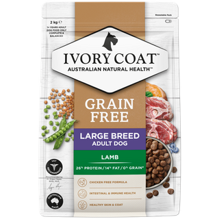 Ivory Coat&trade; Grain Free Large Breed Adult Dog Lamb Dry Food 2kg