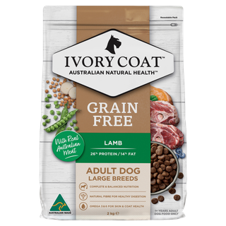 Ivory Coat Adult Dog Large Breed Grain Free Lamb 2kg