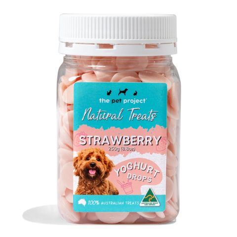 THE PET PROJECT STRAWBERRY YOGHURT DROPS 250g