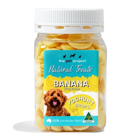 THE PET PROJECT BANANA YOGHURT DROPS 250g