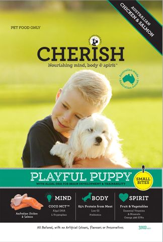 CHERISH PLAYFUL PUPPY SMALL BITES 3KG