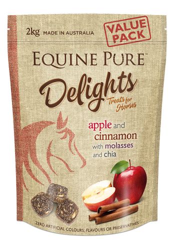 EQUINE PURE DELIGHTS APPLE CINNAMON MOLASSES CHIA 2KG