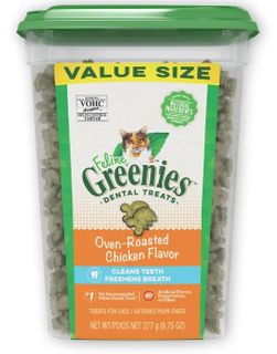 Greenies Feline Oven-Roasted Chicken Flavour Tub 277g