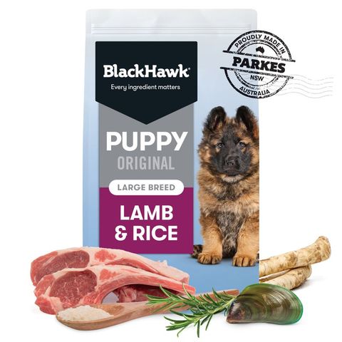 Black Hawk Puppy Food for Large Breeds Original Lamb and Rice 10kg