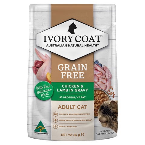 Ivory Coat Adult Cat Wet Chicken Beef 12X85g