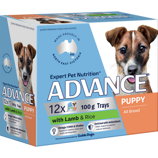 ADVANCE Wet Puppy Lamb Rice 100gX12