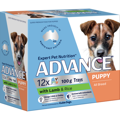 ADVANCE Wet Puppy Lamb Rice 100gX12