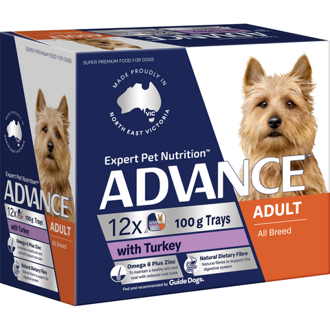 ADVANCE Wet Dog Adult Turkey 100gX12