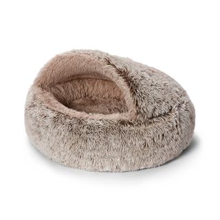 SNOOZA CUDDLER HOODED MINK WHEAT SMALL