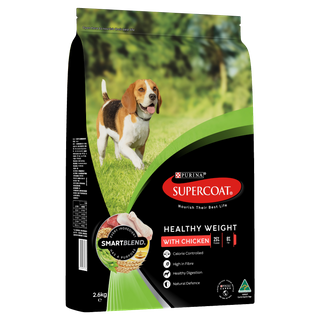 SUPERCOAT Adult Healthy Weight Dog Food With Chicken 2.6kg