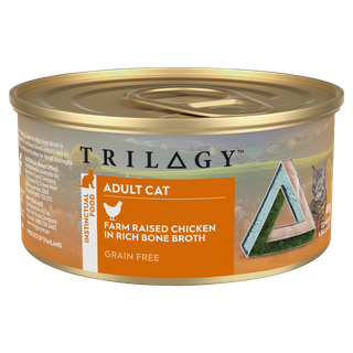 TRILOGY ADULT CHICKEN IN BONE BROTH 85GX24