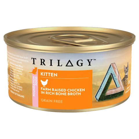 TRILOGY KITTEN CHICKEN IN BONE BROTH 85GX24