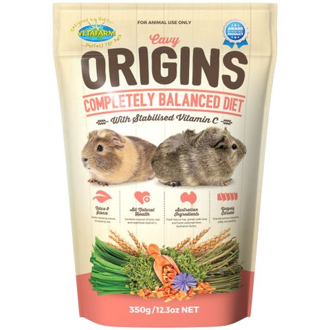 VETAFARM CAVY ORIGINS FOOD 350G