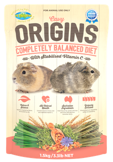 Vetafarm Origins Cavy Diet 1.5Kg