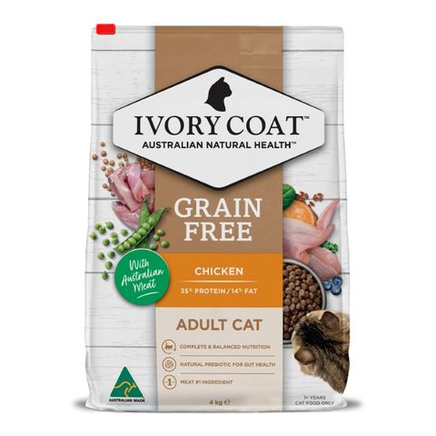 IVORY COAT ADULT CAT GRAIN FREE CHICKEN 4KG