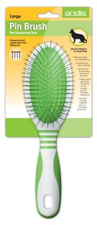 Andis Pin Brush Large  White Lime Green