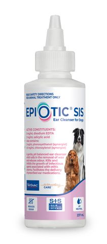 Virbac Epiotic SIS Ear Cleanser for Dogs 237 mL