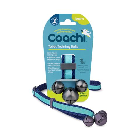 Coachi Toilet Training Bells Navy & Light Blue
