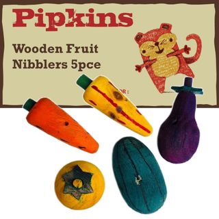 Petface Pipkins Wooden Fruit Nibblers