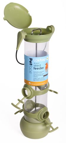 Petface Bird Seed Feeder LokTop 4 Port