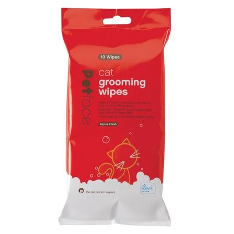 PETFACE CAT GROOMING WIPES ALPINE FRESH