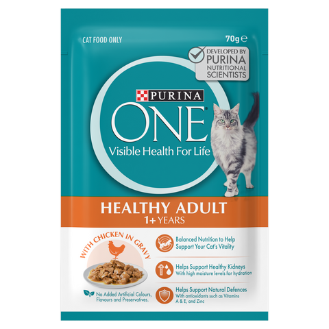 Purina One Cat Adult 1+ Years With Chicken 12X70G