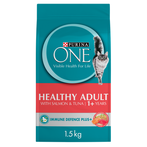 Purina One Cat Healthy Adult Salmon & Tuna 1.5Kg