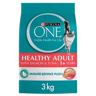 Purina One Cat Healthy Adult Salmon & Tuna 3Kg