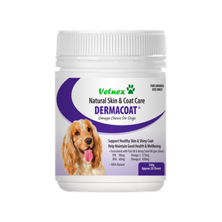 Vetnex DermaCoat Omega Chews for Dogs 140G