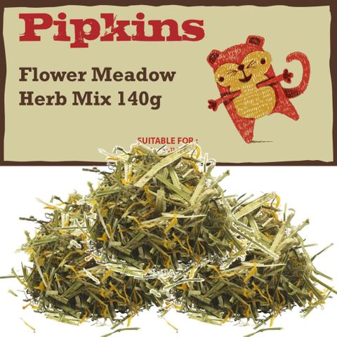PETFACE PIPKINS FLOWER MEADOW HERB MIX 140G