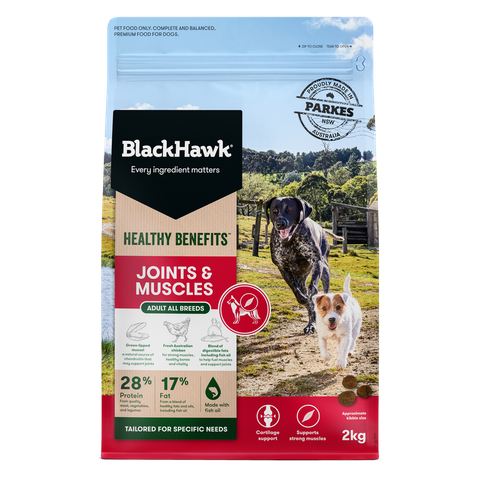 Black Hawk Dog Food Healthy Benefits Joints and Muscles 2kg