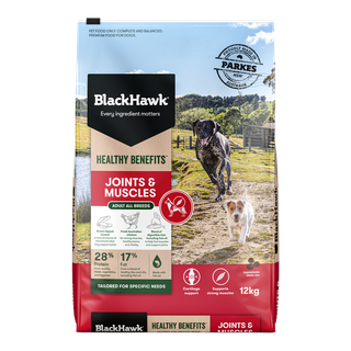 Black Hawk Dog Food Healthy Benefits Joints and Muscles 12kg