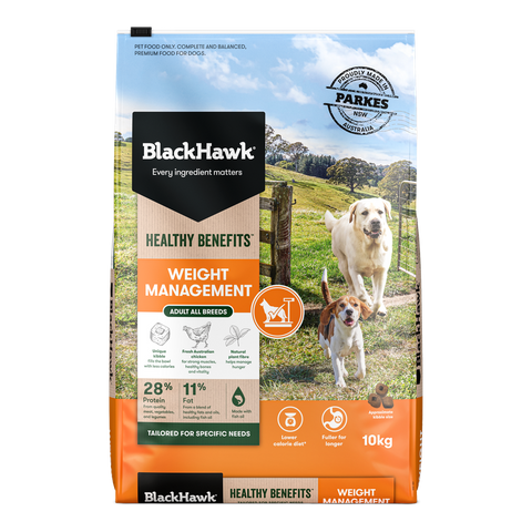 Black Hawk Dog Food Healthy Benefits Weight Management 10kg