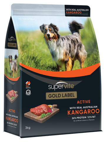 SUPERVITE GOLD LABEL ACTIVE KANGAROO 3KG