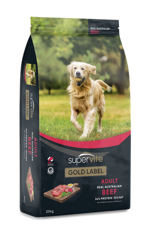 SUPERVITE GOLD LABEL ADULT BEEF 20KG