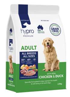 HYPRO PREMIUM (GRAIN FREE) ADULT CHICKEN & DUCK 2.5KG