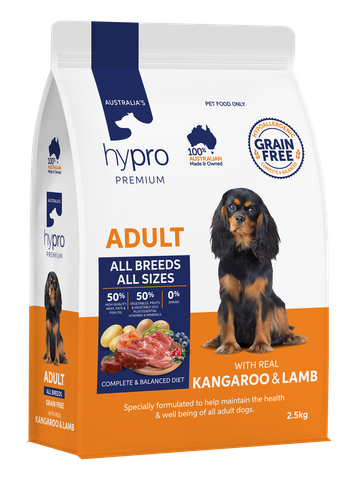 HYPRO PREMIUM (GRAIN FREE) ADULT KANGAROO & LAMB 2.5KG