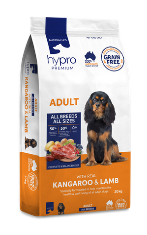 HYPRO PREMIUM (GRAIN FREE) ADULT KANGAROO & LAMB 20KG