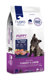 HYPRO PREMIUM (GRAIN FREE) PUPPY TURKEY & LAMB 20KG