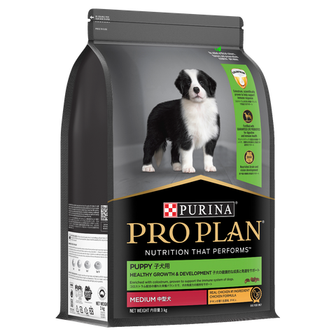 PRO PLAN Puppy Medium Breed Chicken Dry Dog Food 3Kg