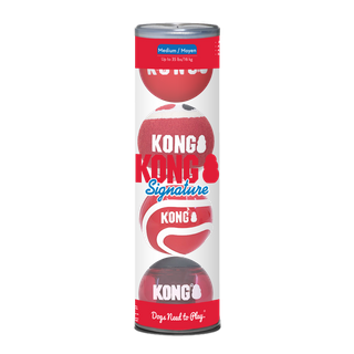 KONG Signature Balls Assorted Medium 4pk